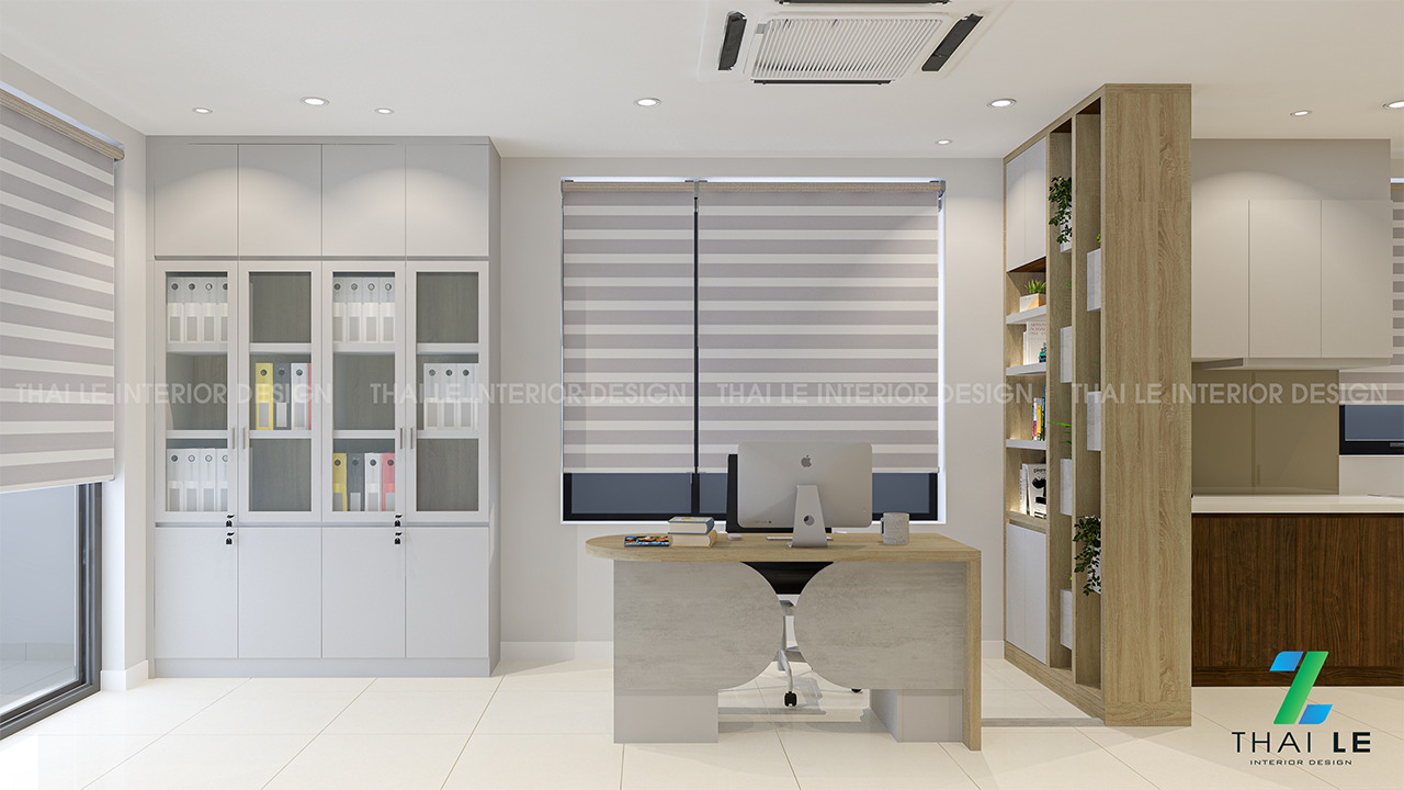 Thiết kế nội thất văn phòng Central Premium Q8 - B1120 - 49m2